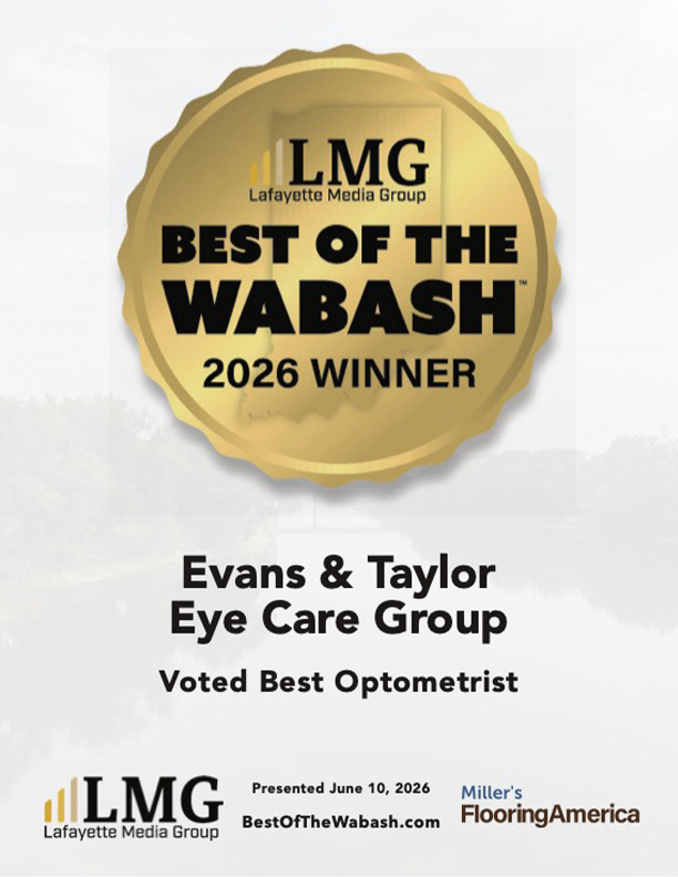 Lafayette Media Group Best of the Wabash 2026 Winner for Evans & Taylor Eye Care Group - Voted Best Optometrist