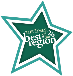 The Times Best of the Region 2026 medal